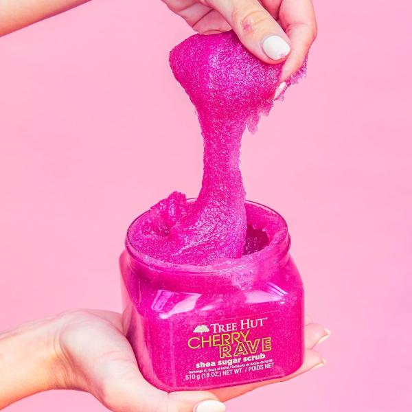 Buy cheap Tree Hut Cherry Rave Shea Sugar Pink Exfoliating Scrub Body Care 18 Fl Oz from wholesalers