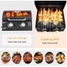 Buy cheap Steel Folding Legs Mini Portable Outdoor Table Top 2 Burner Gas Grill for BBQ Cooking from wholesalers