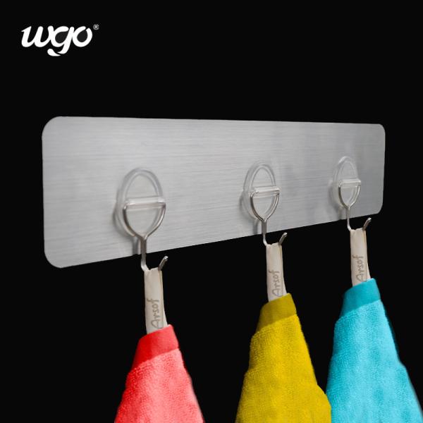 Buy cheap No Drilling Hole Needed Self Adhesive Door Hook Rack For Daily Objects Storage from wholesalers