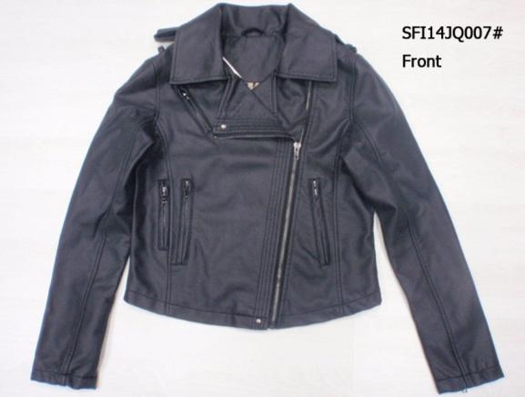 Buy cheap JQ007 Ladies fashion pu jackets fresh orders(coats,blouzes,tops) from wholesalers