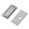 Buy cheap Aluminum Alloy Drywall Plaster LED Profile 76*15mm Oblong Anodized for Frameless Wall Light from wholesalers