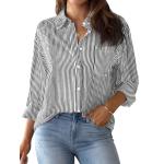 Long Sleeved Office Work Shirt Striped Classic Customized Size