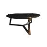 Buy cheap North American Black Walnut Frame Wood Metal Panel Coffee Table from wholesalers