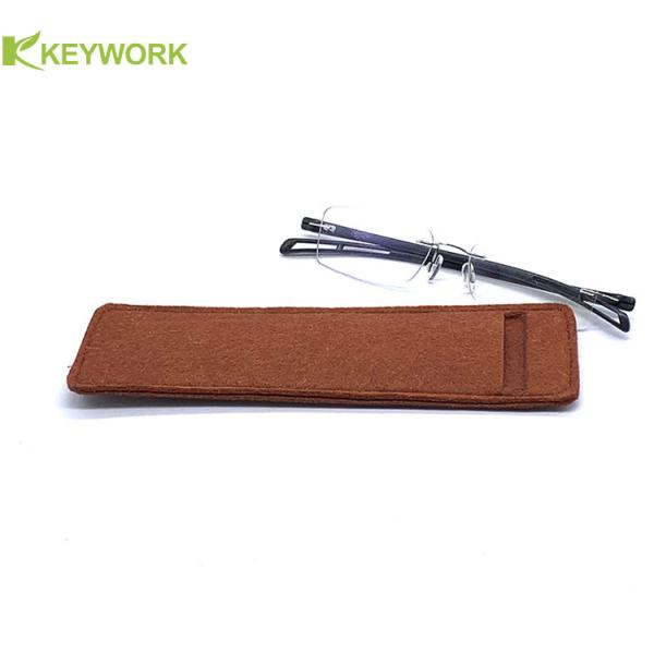 Buy cheap Felt Fabric Reading Eyeglass Sleeve Optical Glasses Case Ultra-light Eyeglass Pouch Wholesaler from wholesalers