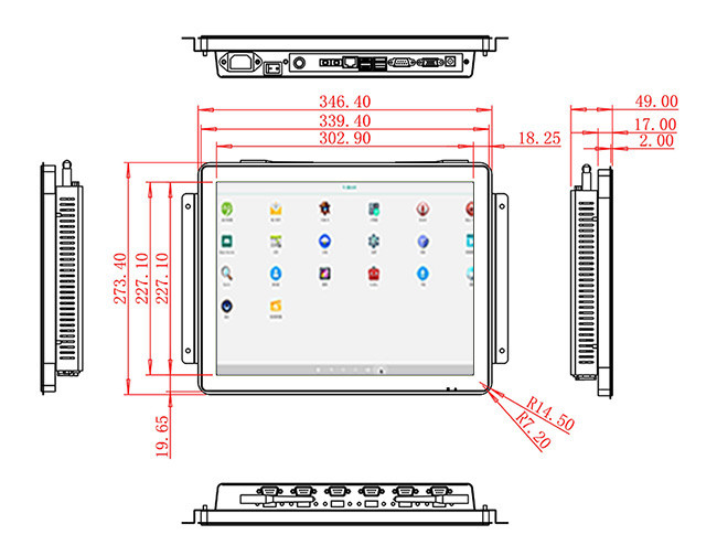 15-Inch Android Control Console for Security Panels, Public Service Stations, Digital Signage, and Facility Management