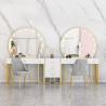 Buy cheap Nordic Standing Hollywood Mirror And Desk Dressing Table With Drawers from wholesalers