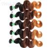 Buy cheap Real Indian 7A Virgin Hair Weave / Three Tone Hair Extensions Without Chemical from wholesalers