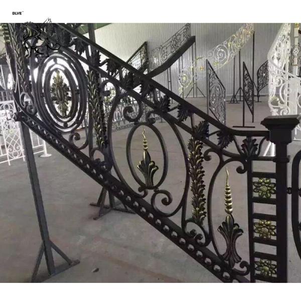 Buy cheap Casting Iron Fence Stair Railing Balcony Handrail Powder Coated Factory Direct from wholesalers