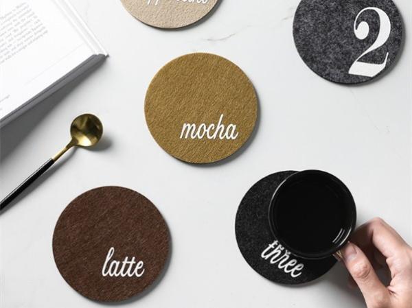 Buy cheap 43 Colors Stylish Design Cup Mat Coaster With Screen Printing Logo from wholesalers