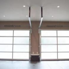 Quality Standard Overhead Aluminum Sectional Door Finger Safe Panel Smoothly With Motor for sale
