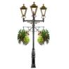 Buy cheap Victorian Black Antique Cast Iron Street Lamp Post Round For Villa / Park from wholesalers