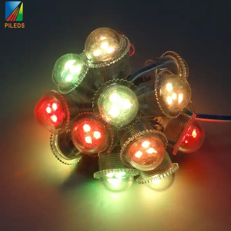 DC12V 26mm 5050 SMD RGB Chips LED Pixel Waterproof IP68 Round Rgb 3 Points Led Module With Ic Ucs1903 /Ws2811