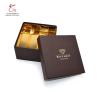 Buy cheap Brown 2 Layer 20cm length Chocolate Packaging Paper Box With Gold Insert from wholesalers