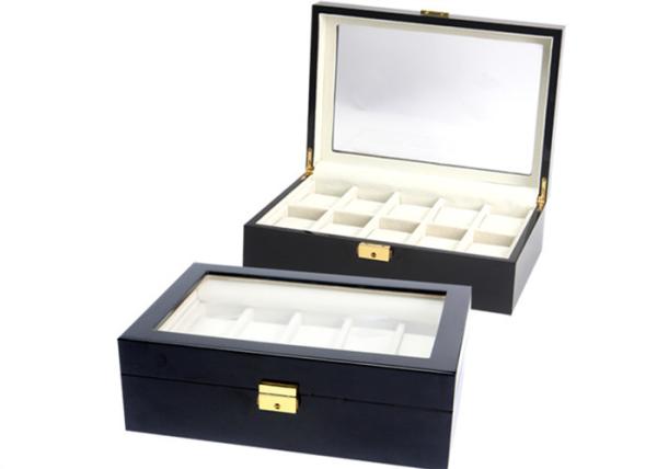 Buy cheap Wood + Painting Watch Storage Box Custom Logo Screen Printing For Gift Packaging from wholesalers