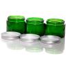 Buy cheap Empty Green Colored Clear Glass Candle Jars With Lid ODM from wholesalers