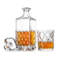 Buy cheap 850ml House Glassware Glass Whiskey Decanter Set Classic Oxford Collection product