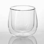 Double Wall 9oz Hand Blown Glass Tumbler 270ml Clear Insulated Coffee Cups