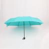 Buy cheap Blue 3 Fold Compact Travel Umbrella , 190T Polyester Compact Folding Umbrella from wholesalers