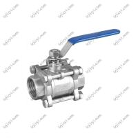 Buy cheap Thread Connection Pieces Stainless Steel 3 Piece Type Water Ball Valve product