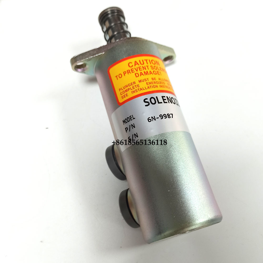 Fuel Shut Off Solenoid Valve 6N-9987 24V For 3208 E3208 Engines