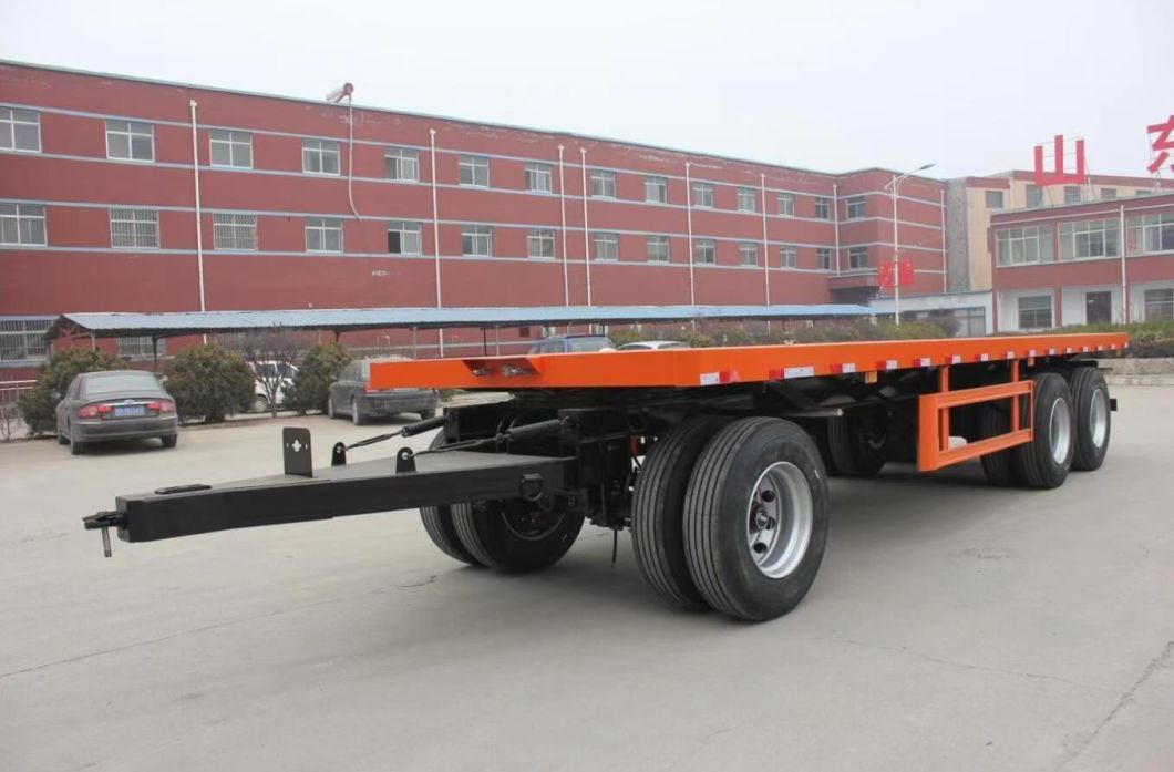 2/3 Axle Draw Bar Heavy-Duty Cargo Timber Transport Full Trailer