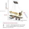 Buy cheap Creative Led Children's Aircraft Lamp Boy Bedroom Room Lamp Modern Personality Fashion Simple Cartoon Chandelier(WH-MA-1 from wholesalers