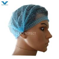 Buy cheap Disposable Blue 18g PP Clip Mob Bouffant Cap For Food Processing Disposable product