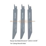 Recipe Saw Blade Bimetal 6" 150mm 14/18T for Cutting Wood & Nails,Reciprocating