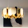 Buy cheap Minimalist luxury living room chandelier round metallic restaurant Panel Chandeliers(WH-MI-201) from wholesalers