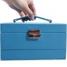 Buy cheap Portable Spacious Space Faux Leather Jewelry Organizer Box Multi Cells Packaging from wholesalers