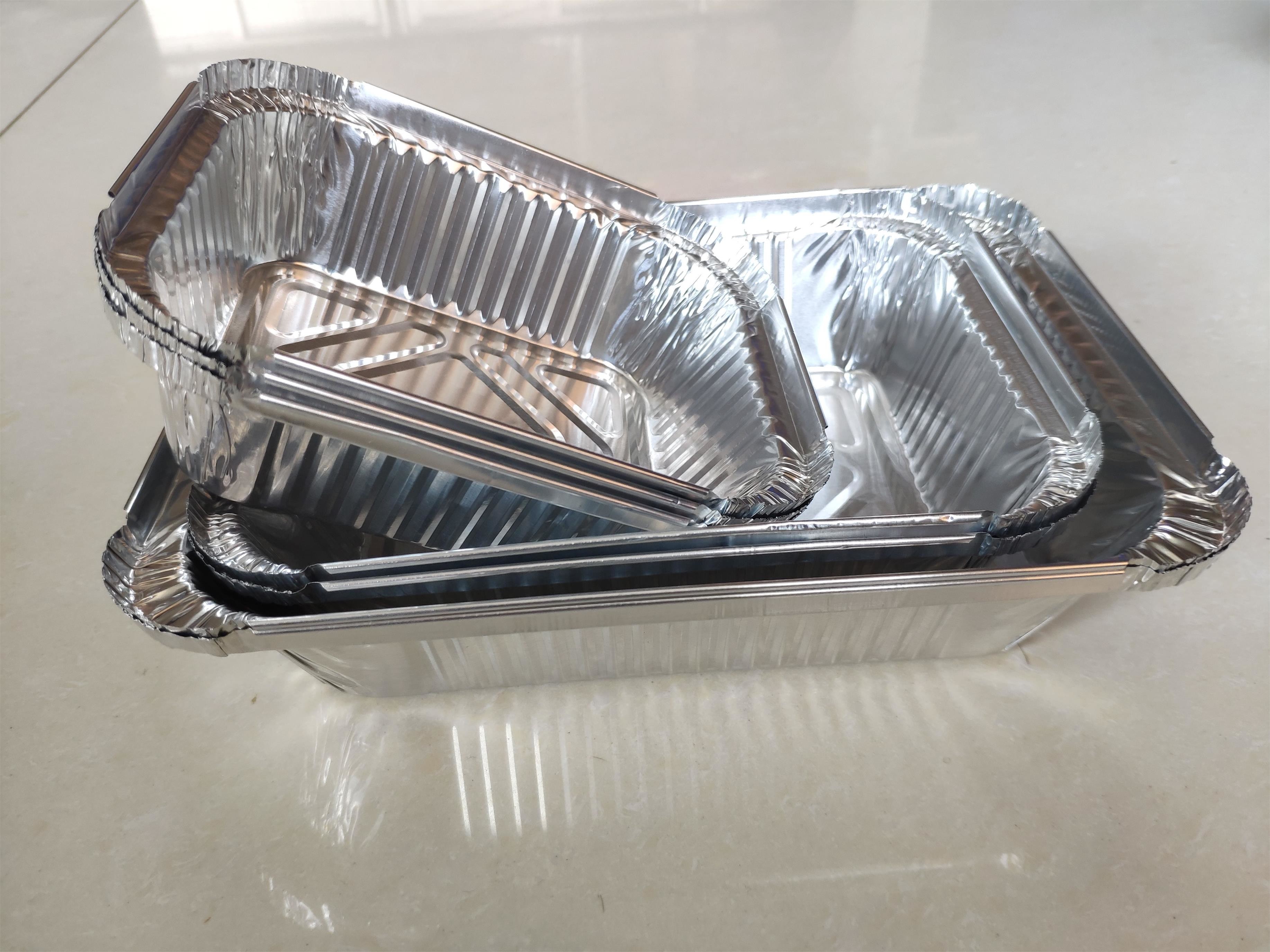 Pizza Pan ISO9001 Plain 0.01mm Aluminium Food Tray