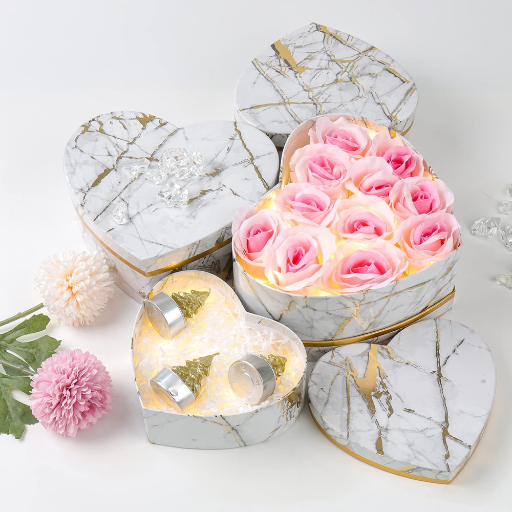Valentine's Day Heart Shaped Gift Box for Rose Soap Flower Good and Advanced Technology