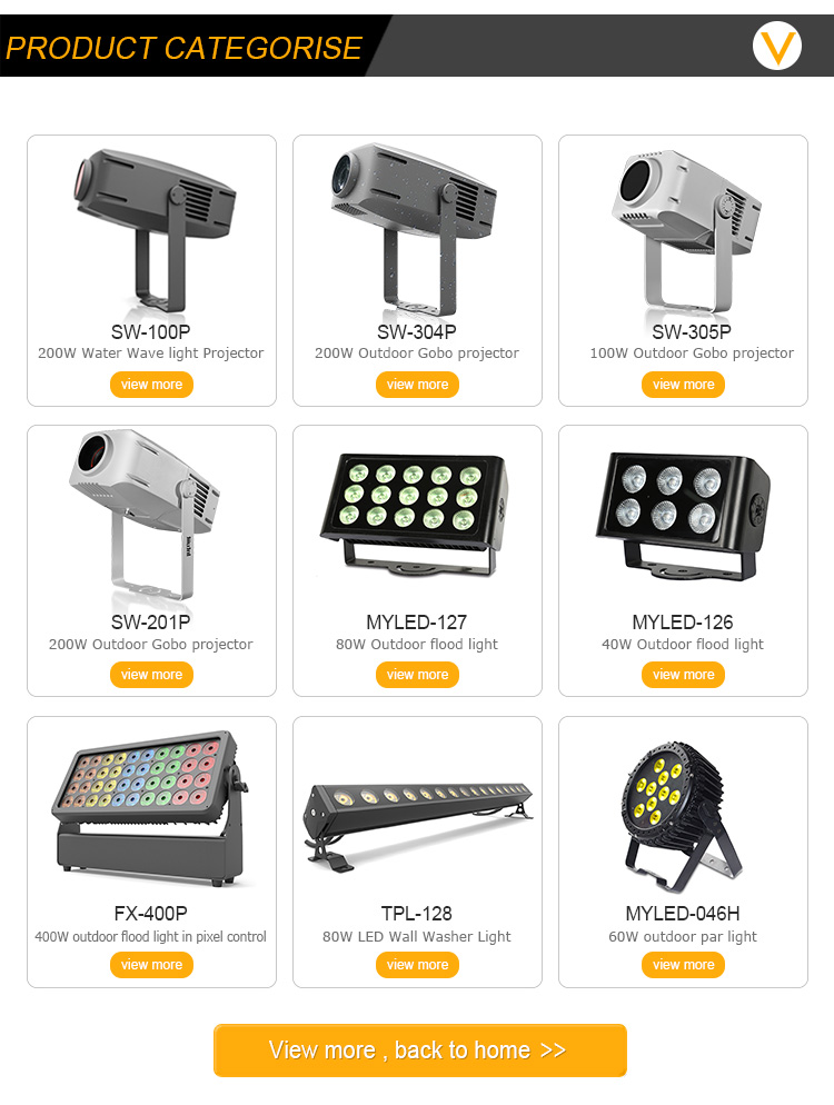 40x10w IP65 Outdoor LED Landscape Flood Lights Building Decoration DMX City Color LED Wash Lights