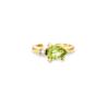 Buy cheap 18K Gold Plated 925 Sterling Silver TRENDY Design Pear Cut Peridot CZ Cuff Earrings from wholesalers