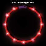 TPU Cuttable LED Dog Collar USB Rechargeable , LED Reflective Dog Collar 6