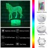 Buy cheap Timer Remote 3D Illusion Night Light Horse Multipurpose For Kids from wholesalers