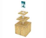 Anti Corrosive Cosmetic Display Shelves Makeup Display Table OEM / ODM Welcome