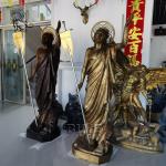 Brass Bronze Jesus Statue Christ God Sculpture Life Size Church Religious Metal