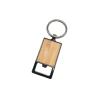 Buy cheap Bamboo Metal Bottle Opener Multifunction Black Color With Zinc Alloy Keyring from wholesalers