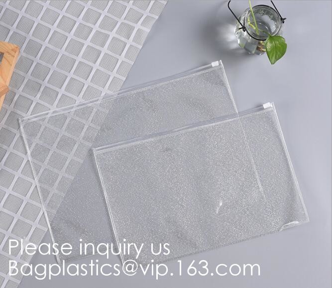 Clear Color Waterproof PVC Plastic Soft Zipper Invoice pouches Bill Bag Pencil Pouch Pen Bag Closure,Travel Toiletry Mak