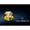 Buy cheap VVS1 Colored Asscher Cut Moissanite 9mm Synthetic Moissanite Yellow from wholesalers