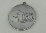 MOE Live Charity Run Antique Silver Karate medal Zinc Alloy Die casting