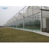Buy cheap Hot Dip Galvanized Steel Plastic Multispan Greenhouse For Four Seasons Planting from wholesalers