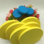 Black Round Rubber Foam Closed Cell ECO Friendly EN71 For Kids