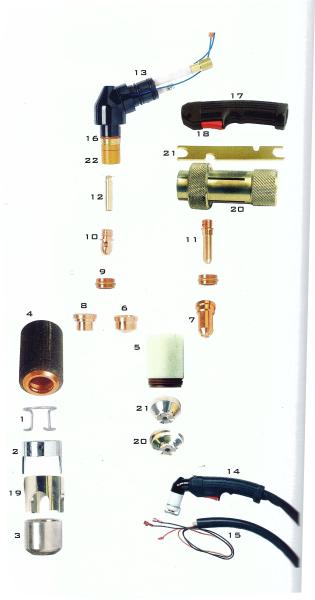 Quality High Speed Plasma Cutting Torch Suiable For All Kinds Hard - To - Cut Metals for sale