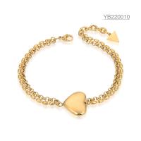 Buy cheap Niche Luxury Brand Jewelry 24k Gold Heart shape Bracelet Valentine's Day present product