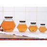 Buy cheap 250ml-750ml Glass Honey Jars With Lids , Hexagon Glass Jars Clear Color from wholesalers