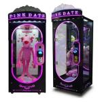 50KG Customized Black Pink Date Arcade Coin Operated Games Claw Machine Prize