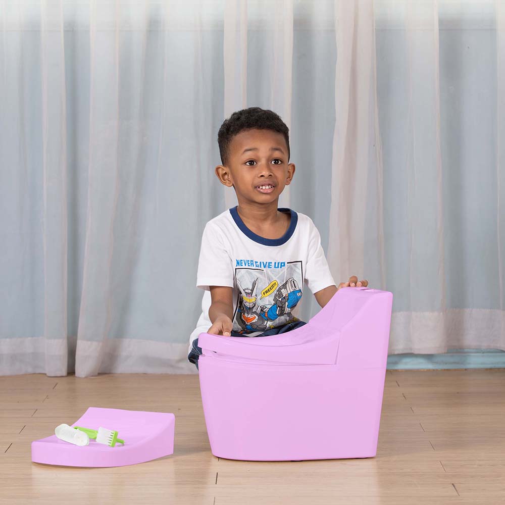 Blue White Pink Modern Potty Training Baby Toilet with EN-71 Certification