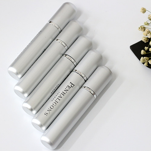 aluminum shuck inside glass bottle perfume spray bottles refillable 8 ml